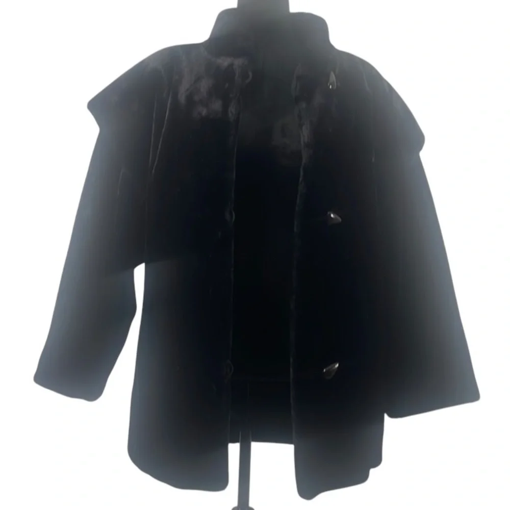 Vintage Sportowne Black Faux Fur Coat,Expressly for Dillards,size 6 - Picture 15 of 15